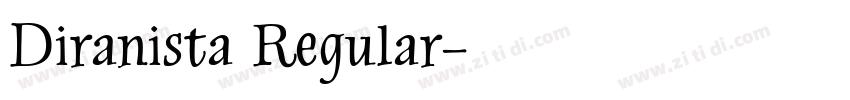 Diranista Regular字体转换